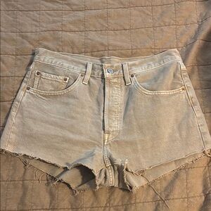 Levi's Light Tan Jean Shorts